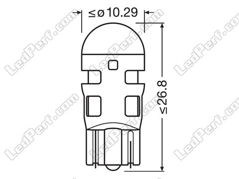 W5W / WY5W amber LED bulbs Osram LEDriving® SL - W2.1x9.5d