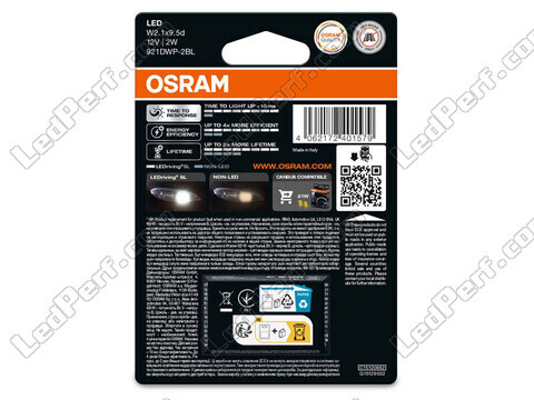 LED bulbs W16W Osram LEDriving® SL White 6000K - W2.1x9.5d