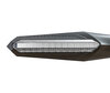 Front view of dynamic LED turn signals with Daytime Running Light for Aprilia Dorsoduro 1200