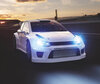 Illuminated car headlights equipped with Osram Xenarc Cool Blue Boost D3S Xenon bulbs 7000K - 66340CBB-2HB