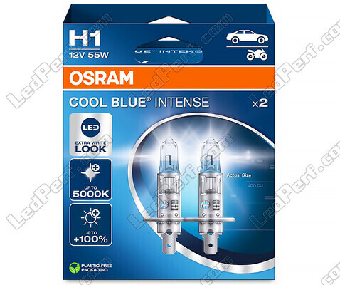 Pair of Osram H1 Cool blue Intense Next Gen LED Effect 5000K Bulbs