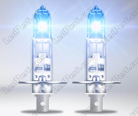 White light of H1 Osram Cool Blue Boost 5 500K Xenon effect bulbs - 62150CBB-2HB