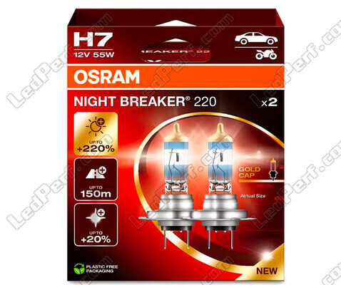 H7 OSRAM Night Breaker® 220 bulbs - 64210NB220-2HB - Duo box