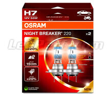 Pack of 2 H7 OSRAM Night Breaker® 220 bulbs - 64210NB220-2HB